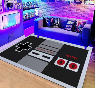 Designed Rugs for a Video Gamers Room in 2026
