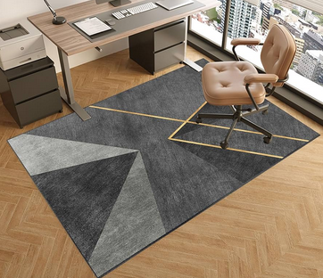 Low pile gaming chair friendly rug